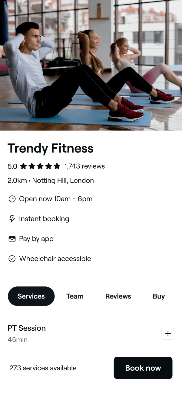 Fill your classes and sessions